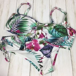 Dolcemare Italian Tropical Print Bikini Size 8
